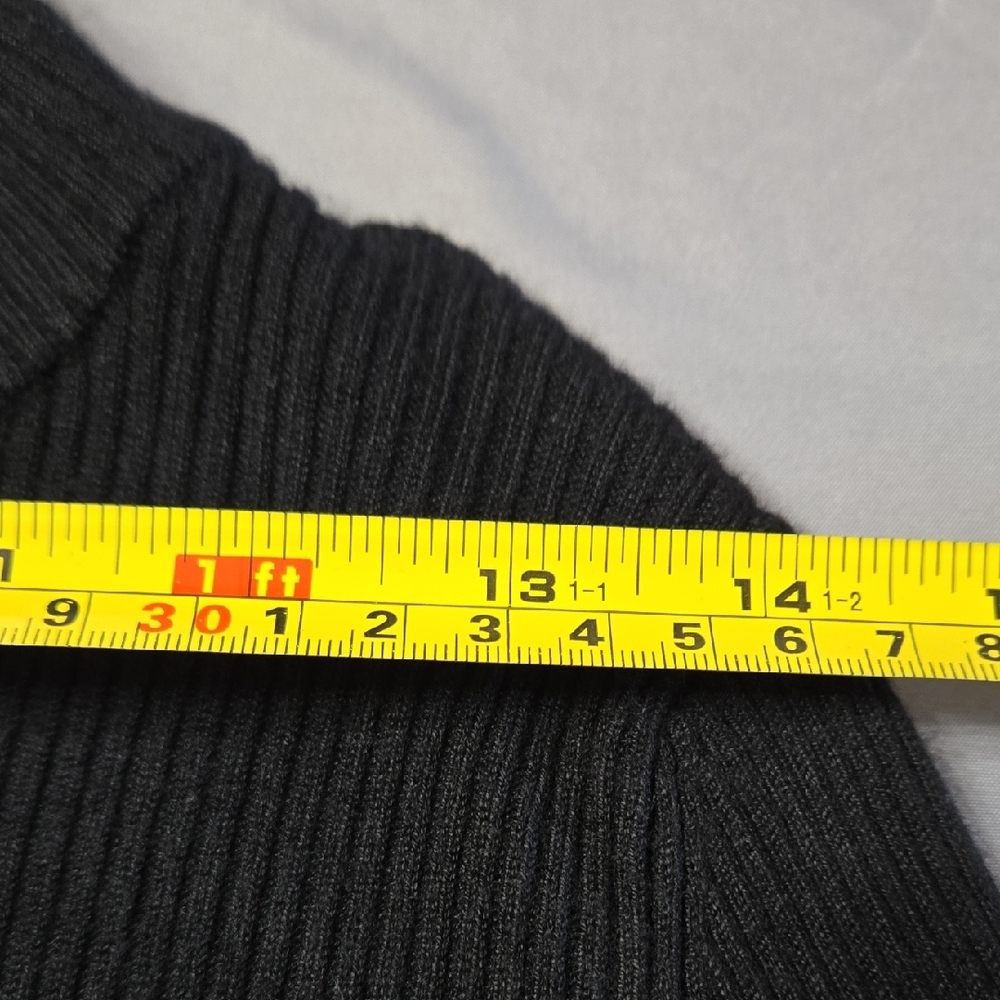 Express Sz Medium Women's Black Knit Blouse - Picture 5 of 7